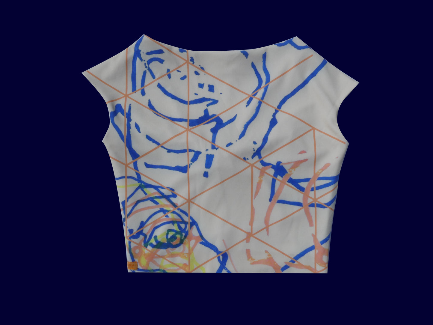 Lycra Knotted Crop in Beige